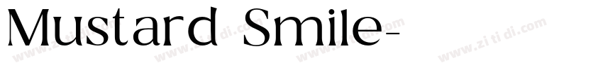 Mustard Smile字体转换